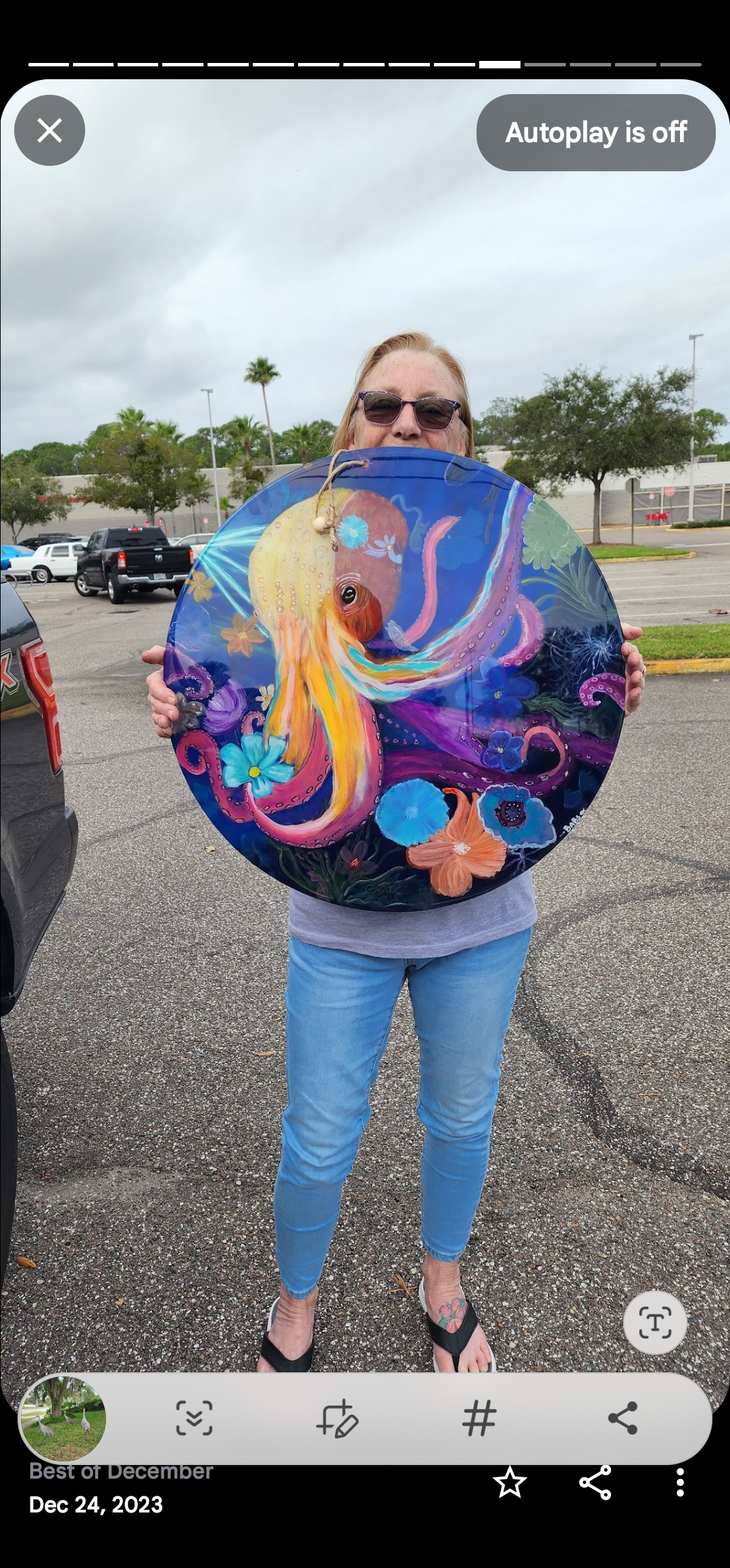 A happy Coastal Treasures customer